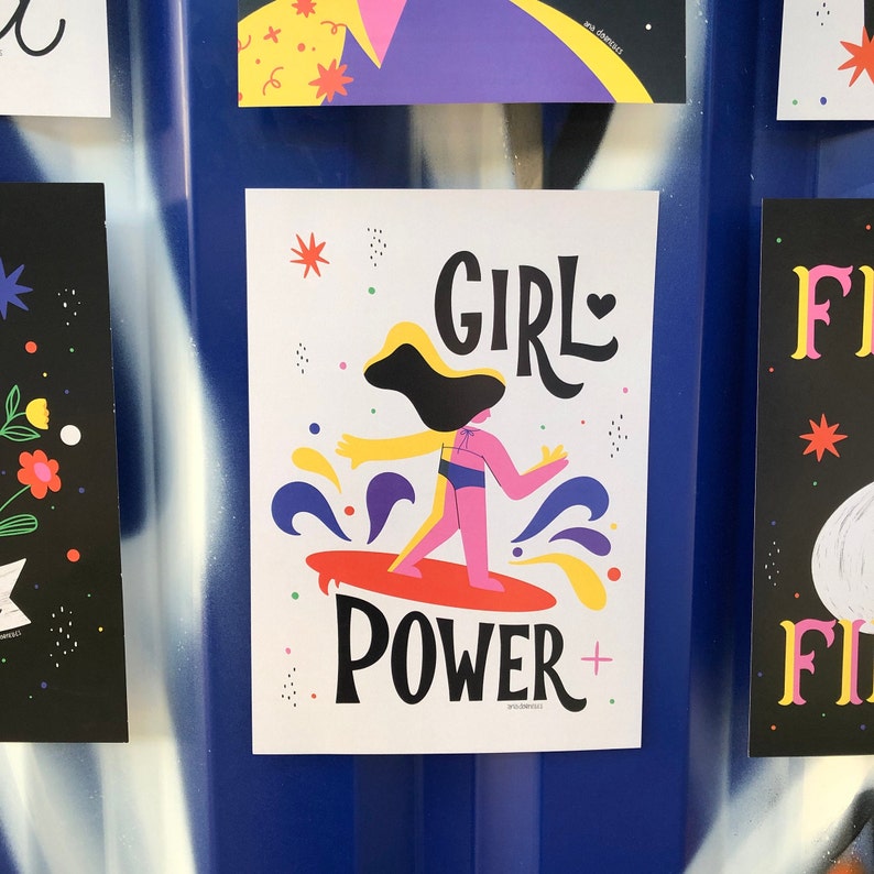 blackandcolorstudios – Poster A4 GIRL POWER – Feminist collection blackandcolorstudios – Poster A4 GIRL POWER – Feminist collection