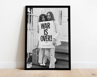 War Is Over Poster 1970s Wall Art War Is Over Print Peace Poster Bedroom Wall Art Print 70s Wall Art Anti War Poster Propaganda Poster