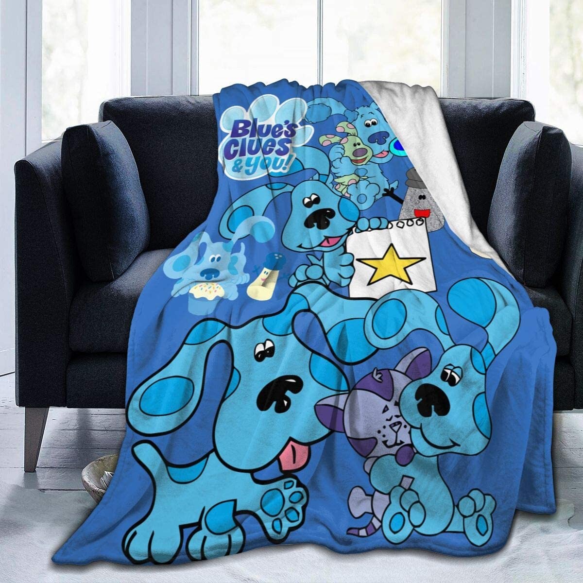 Blues Clues Soft Micro Fleece Throw Blanket Plush All Seasons Etsy