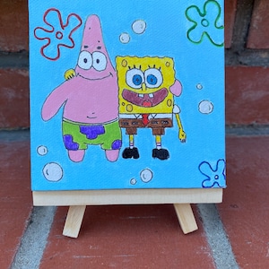 Spongebob Squarepants Character Canvas art pieces | Etsy