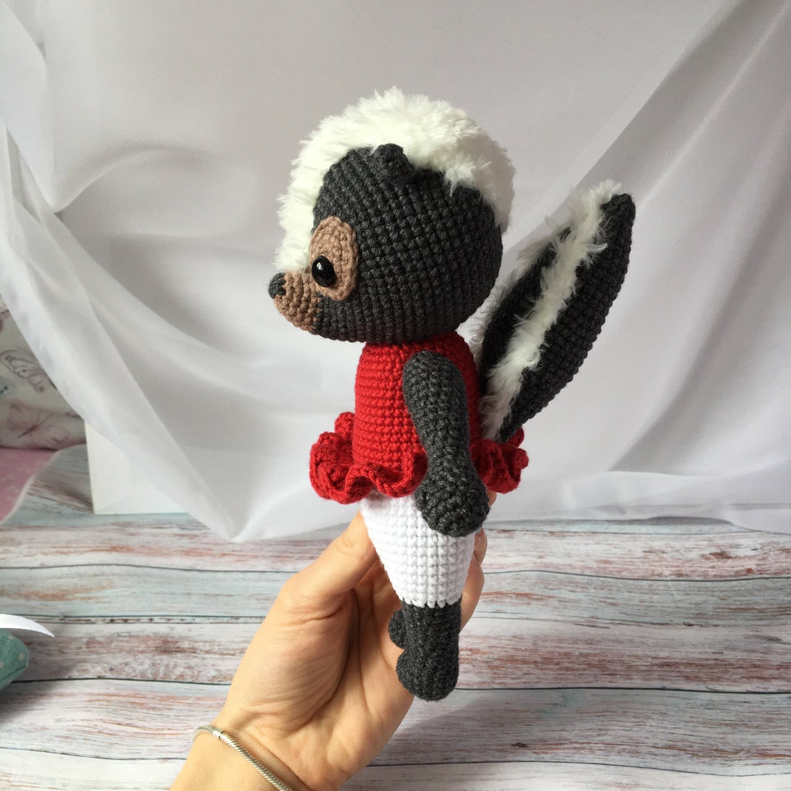 Stuffed skunk toy soft skunk plushie plush skunk baby girl | Etsy