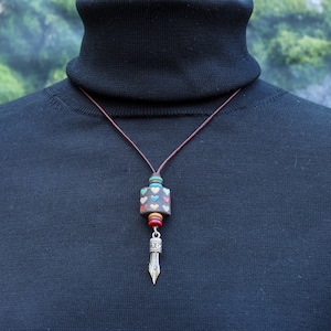 Fountain pen nib pendant, pen nib necklace