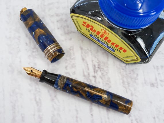 Stylo Plume Ancien Wearever USA - Plume En Or 14 Carats - Longueur 13,5 Cm - À Restaurer (non Testé)