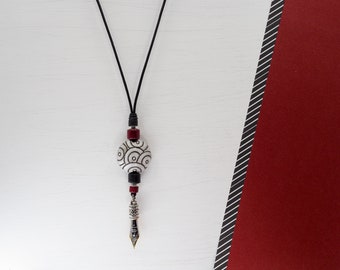 Fountain pen nib pendant, pen nib necklace