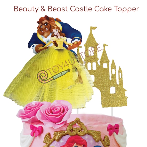 Beauty and the Beast, Princess Belle & Yellow Castle Birthday Cake Topper Decoration - Etsy Beauty and the Beast, Princess Belle & Yellow Castle Birthday Cake Topper Decoration - Etsy