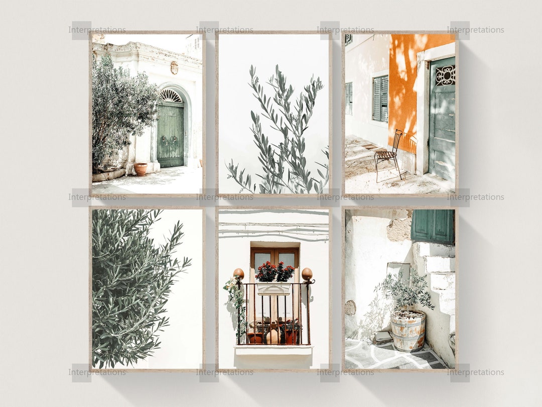 Italy Wall Art Print Set of 6 Italy Printable Art Travel - Etsy