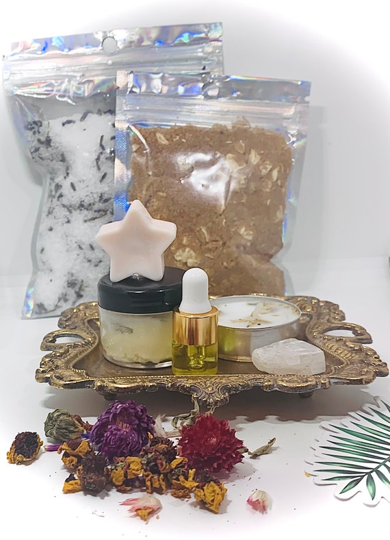 Mini Self Care Kit relaxing Spa Kit Herbal Bath Mini Set - Etsy