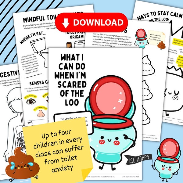 Toilet Anxiety Resource Pack | Help Children with Toilet Phobia | Download and Print at Home!