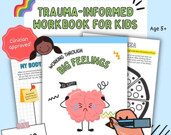 Trauma-Informed Workbook For Kids - Digital Download - Trauma Activity Journal for Children Age 5-12