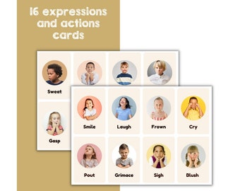 Emotion Expressions and Actions Flashcards