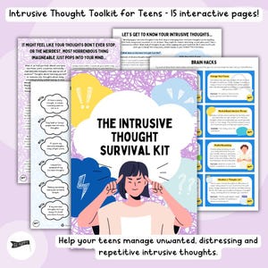 The Intrusive Thought Survival Kit for Teens | Stop Unwanted or Repetitive Thoughts | Digital Download