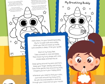 My Breathing Buddy | Calming / Deep Breathing Resource for Young Children | DIGITAL FILE