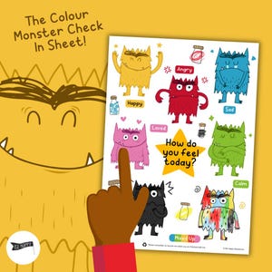 Colour Monster Check In Sheet | Daily Emotion Communication Resource | DIGITAL FILE