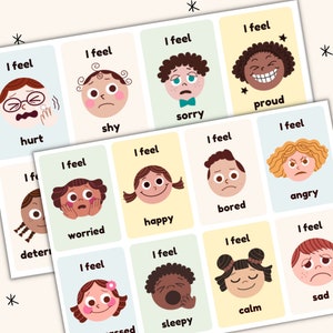 Emotion Flashcards - Printable