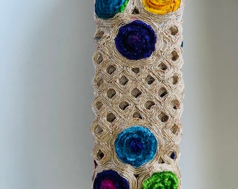 Rose Gold Floral Embroidered Trim: Indian Saree Border