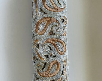 Decorative Rose gold and silver Trim, Ribbon, Lace width 2 inches