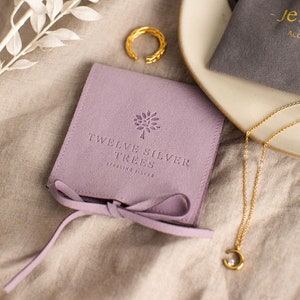 Eco-friendly Jewellery Pouches CHLOE | Certified Recycled Material | Eco-friendly branded jewellery pouches