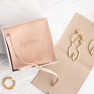 Sacola para presente Chloe Jewellry com 5 unidades com cores sustentáveis e combinadas: solução de embalagem de joias de marca no atacado