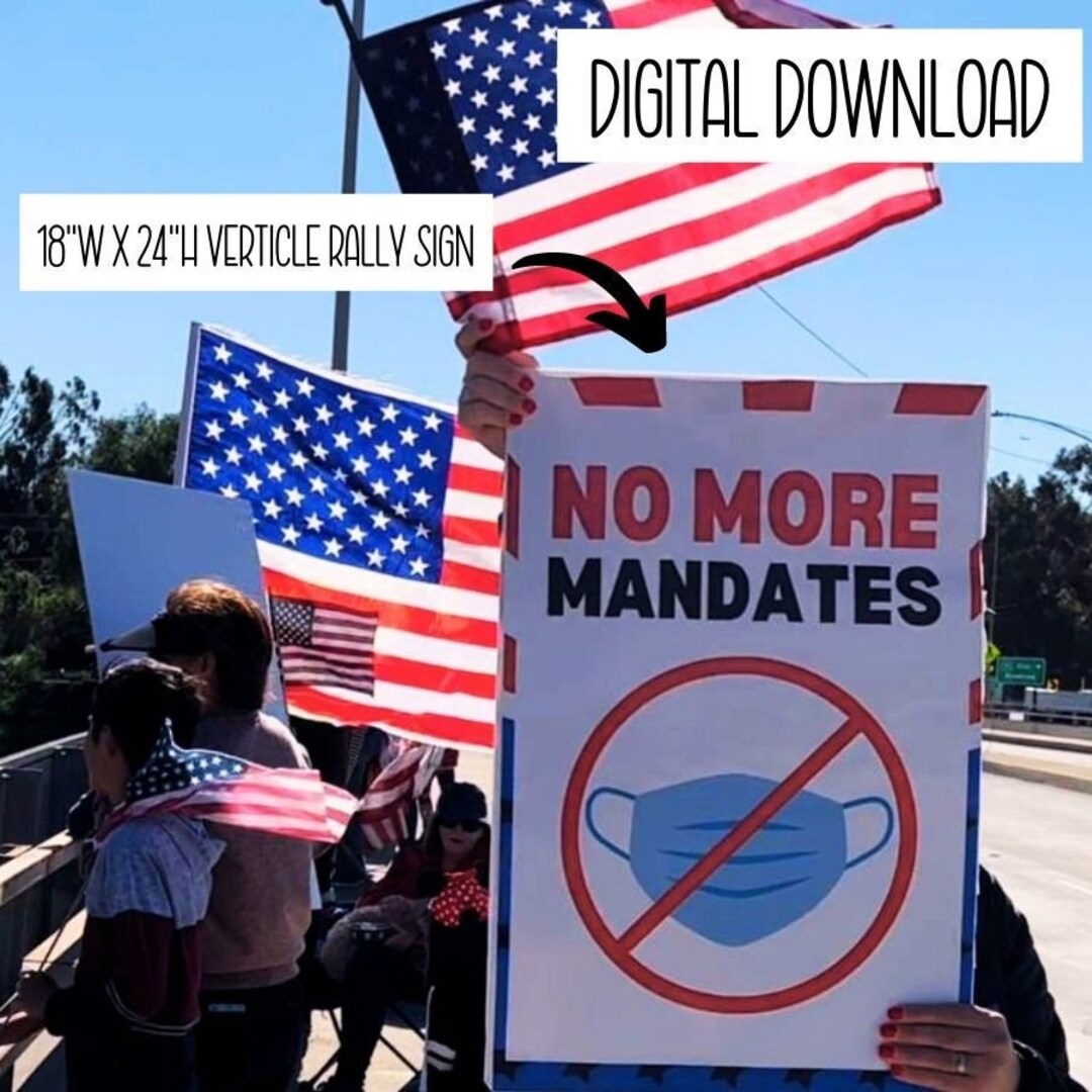 Digital File Rally Sign • No More Mandates • FREEDOM CONVOY Rally Sign ...