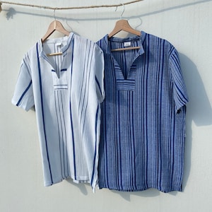 Kurzarm Herrenbluse