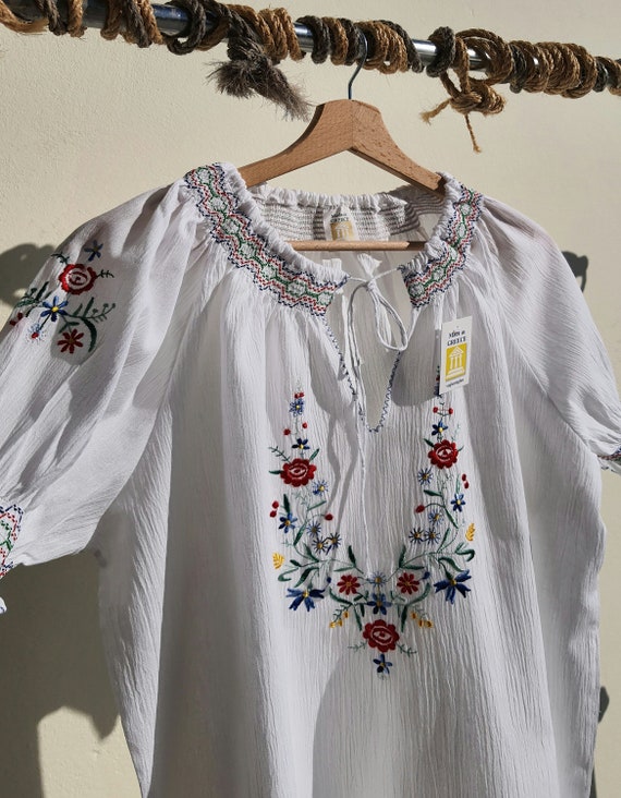 bestickte blusen damen