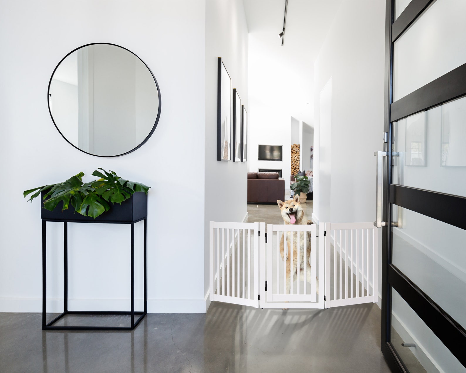 3 Panel Wooden Pet Gate Etsy