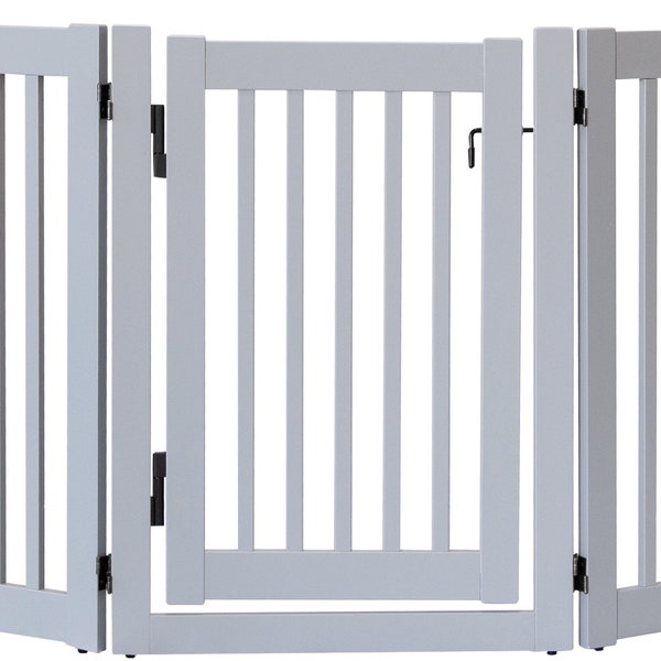 3 Panel Wooden Pet Gate