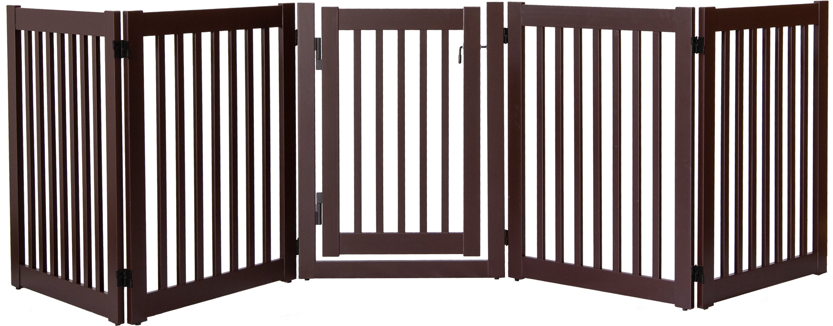 5 Panel Mahogany Wooden Pet Gate Etsy