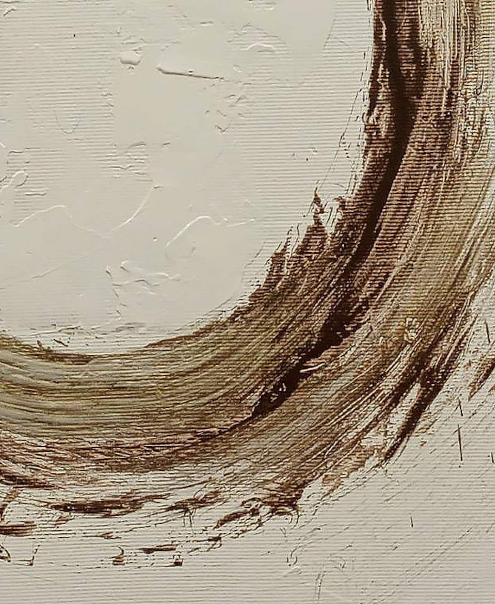 Large Original Brown Painting on Canvas Beige Abstract Fine Etsy