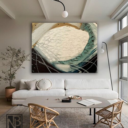 Large abstract original art for walls with texture shops art loft black and white art manimalism scandinavian art boho abstract painting art walls