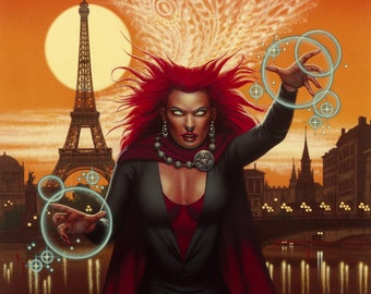 The WIZARD of the RUE MORGUE Art Print, signed and numbered by the Artist on Epson Art Velvet Paper