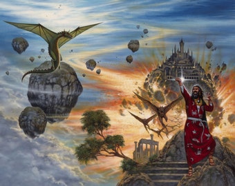 THE BURNING REALM art print, printed on Epson Art Velvet Acid Free paper