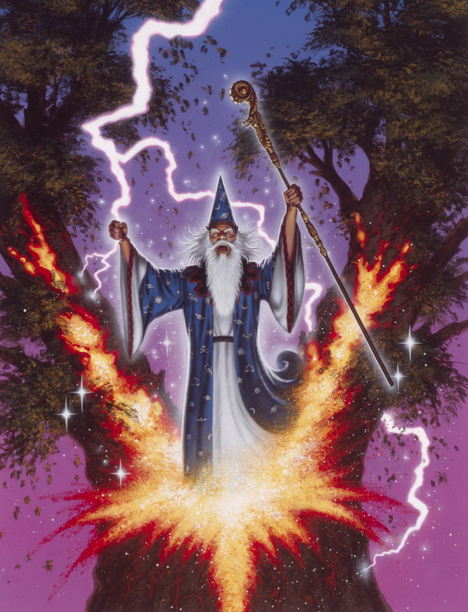 THE LIGHTNING WIZARD Art Print, Signed and Numbered by the Artist on
