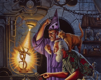 THE GOLDEN WIZARD Art Print, signed and numbered by the Artist on Epson Art Velvet Paper