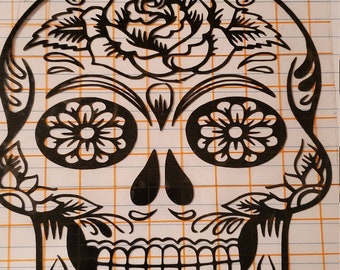 Sugar Skull vinyl sticker