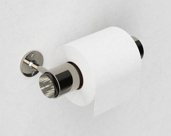 Nickel Toilet Roll Holder like Chrome Toilet Roll Holder - Clear Acrylic Toilet Roll Holder