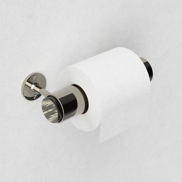 Nickel Toilet Roll Holder like Chrome Toilet Roll Holder - Clear Acrylic Toilet Roll Holder