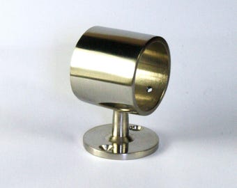 Solid Brass Bracket for 38mm Pole with Short Projection - 1.5" Diameter Rods - Blackout Curtain Bracket