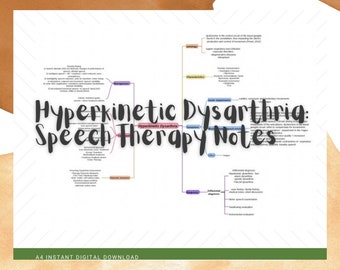 Hyperkinetic Dysarthia: Speech and Language Therapy Notes