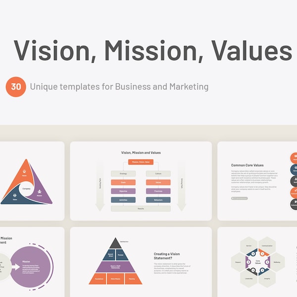 Mission, Vision and Values PowerPoint Templates