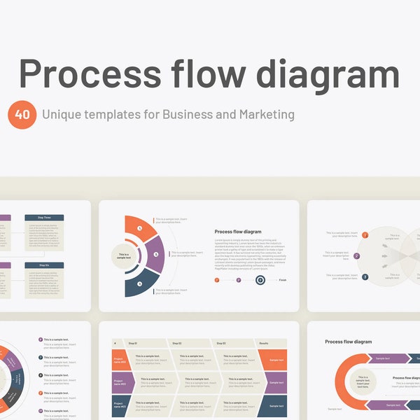 Process flow diagram for PowerPoint