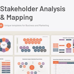 Análise e mapeamento de partes interessadas para PowerPoint