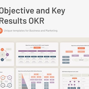 OKR PowerPoint Templates: Objectives and Key Results Slides with Infographics for Business Strategy Presentations