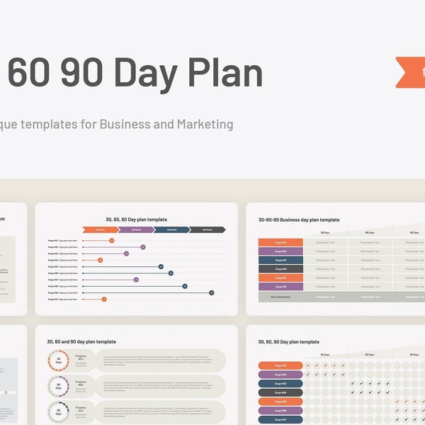 30 60 90 Day Plan Template for PowerPoint