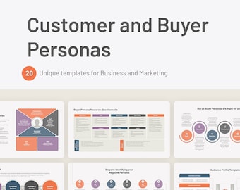Customer and Buyer Personas Models, Methods, Templates for Keynote MAC