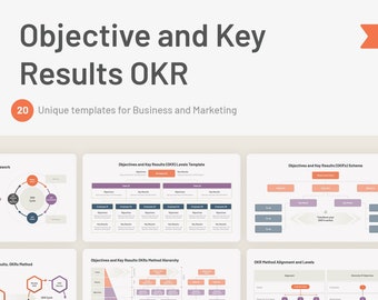 OKR PowerPoint Templates: Objectives and Key Results Slides with Infographics for Business Strategy Presentations