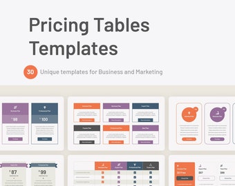 Pricing Tables Keynote Templates