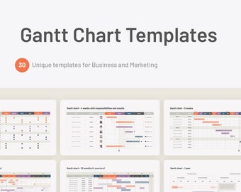 Gantt Chart Keynote Templates