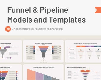 Funnel and Pipeline Models, Schemes, Templates for PowerPoint