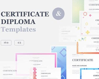 Certificate & Diploma PowerPoint Templates